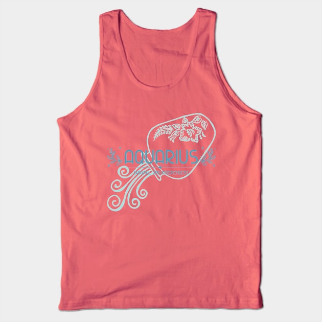 aquarius Tank Top by Tip Top Tee's